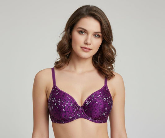 Cheetah Print Padded Bra – Stylish, Comfortable & Supportive Lingerie for Women