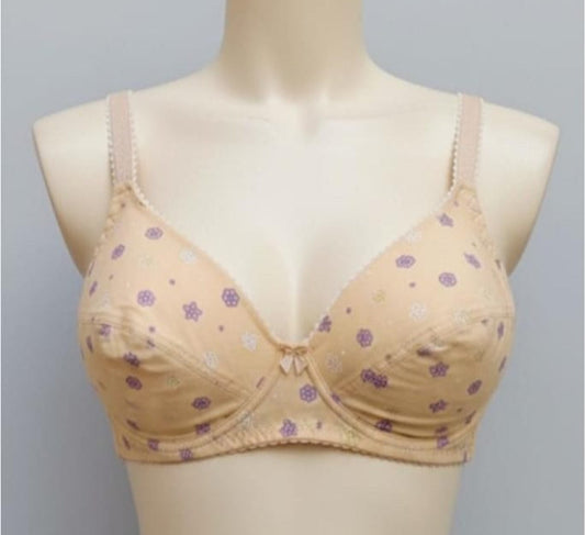 Printed Cotton Non-Padded Bra – Comfortable Everyday Wear